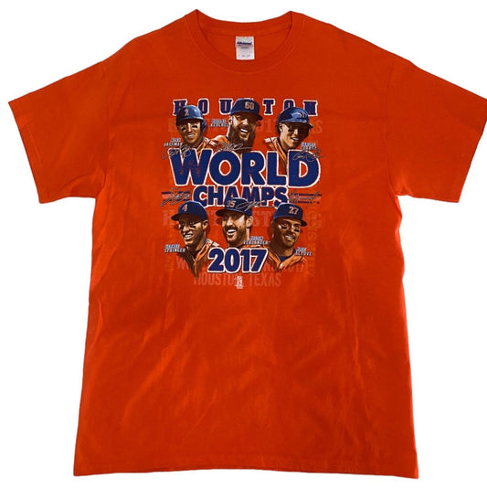 Camiseta Algodón Houston World Champs 2017 10/10 - (L)